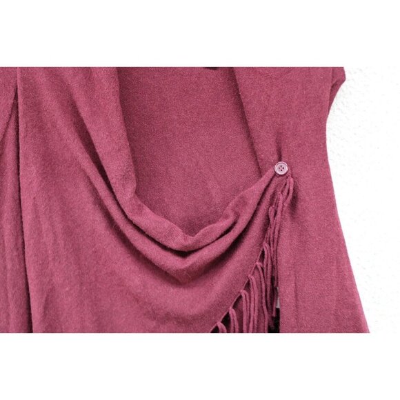 Love Tree Soft Fringed Open Front Sweater- Size Medium - Picture 7 of 9